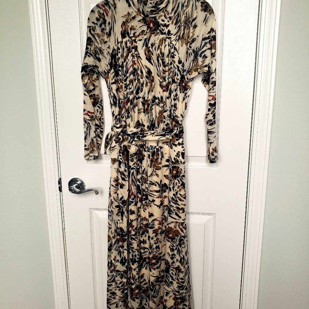 Reiss Mock-neck, Long Sleeve Dress, Size 4